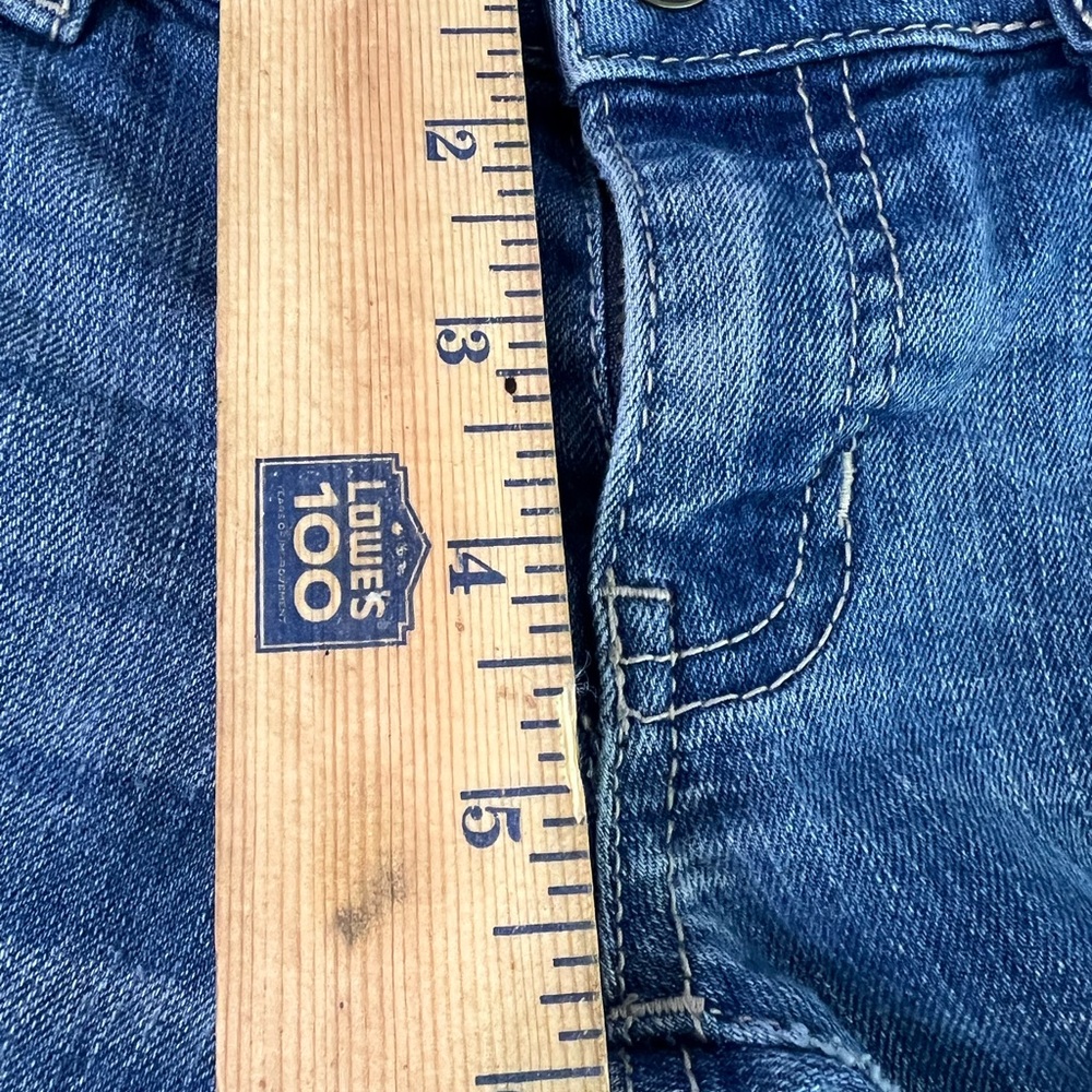 CANYON RIVER BLUES Girls Skinny Distressed With Lace Denim JEANS, Size 7 - Picture 7 of 12